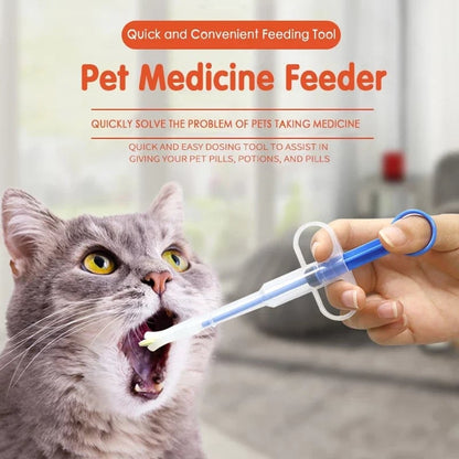 ✦Pet Pill Syringe Dispenser ✦ Safe, Stress-Free Medication for Cats & Dogs