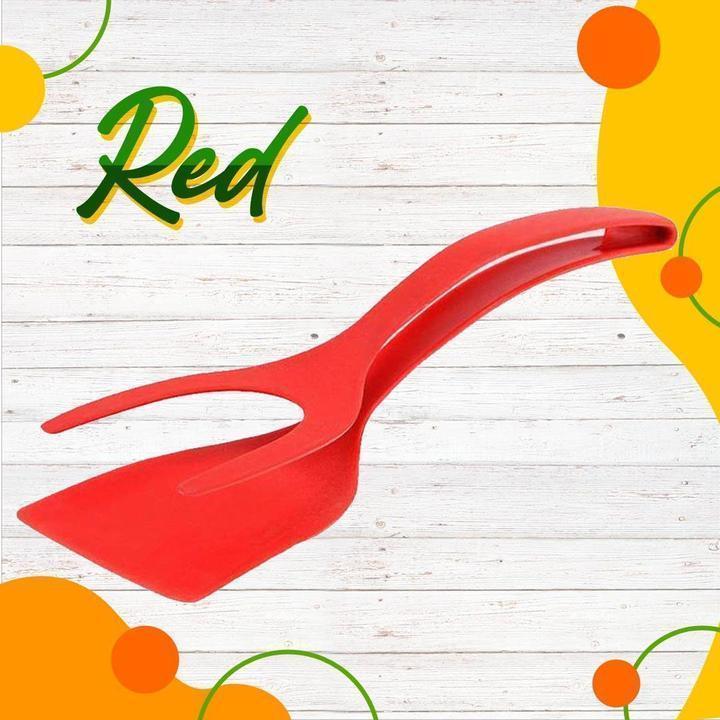 🍳✨Buy 1 Get 1 Free! 2-in-1 Kitchen Spatula Tongs – Food Grade Silicone Tips, Non-Stick, Heat Resistant, Long Handle ✨