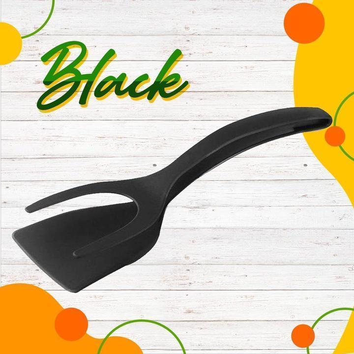 🍳✨Buy 1 Get 1 Free! 2-in-1 Kitchen Spatula Tongs – Food Grade Silicone Tips, Non-Stick, Heat Resistant, Long Handle ✨