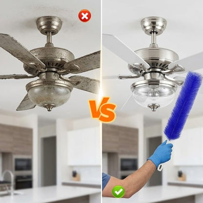 Bendable Microfiber Head,Reusable Dust Remover