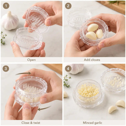 ✨Buy 1 Get 1 Free!  Clear Manual Garlic Twister and Ginger Mincer Tool