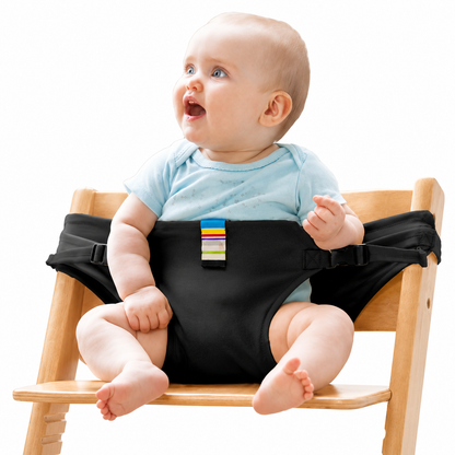Portable Baby Chair Harness Safety Belt — Foldable Toddler Dining Seat for Travel & Restaurants