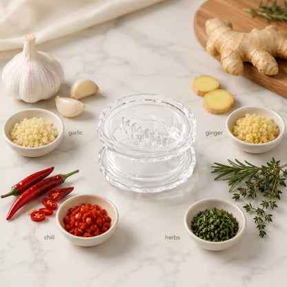 ✨Buy 1 Get 1 Free!  Clear Manual Garlic Twister and Ginger Mincer Tool