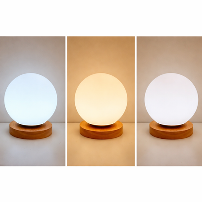 Modern Round Glass Table Lamp