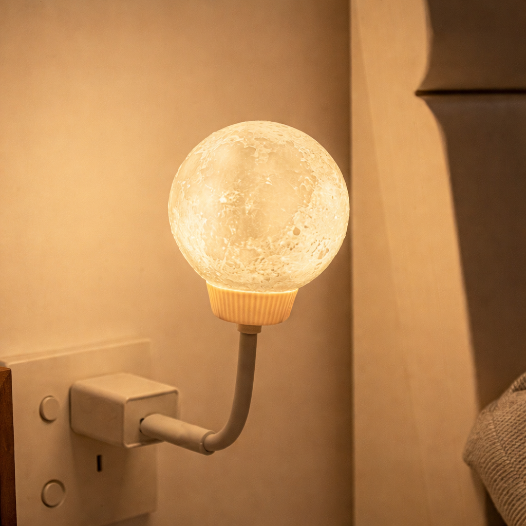 Smart Voice-Control Moon Night Light
