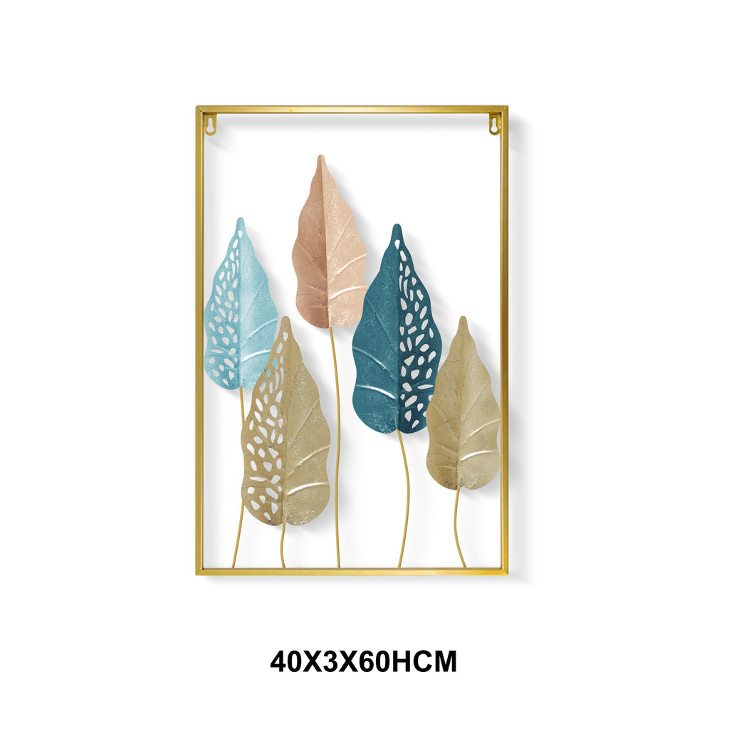3D Metal Botanical Wall Art