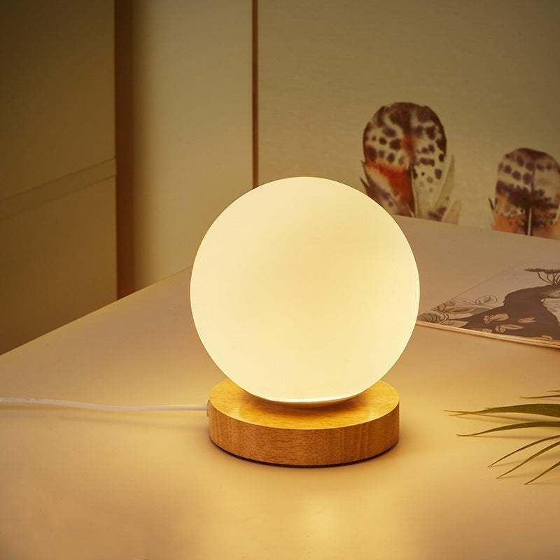Modern Round Glass Table Lamp