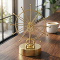 Golden Ferris Wheel Decorative Sculpture