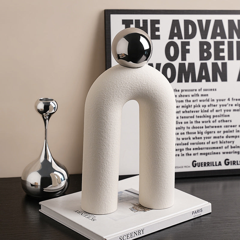 Modern Ceramic Arch Sculpture