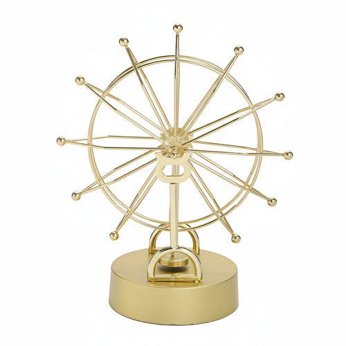 Golden Ferris Wheel Decorative Sculpture