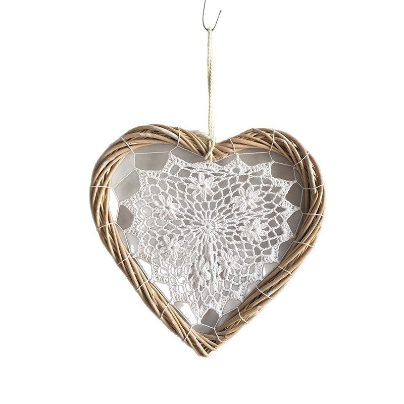 Rustic Lace Hanging Ornament