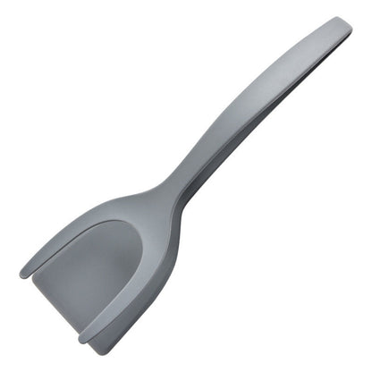 🍳✨Buy 1 Get 1 Free! 2-in-1 Kitchen Spatula Tongs – Food Grade Silicone Tips, Non-Stick, Heat Resistant, Long Handle ✨